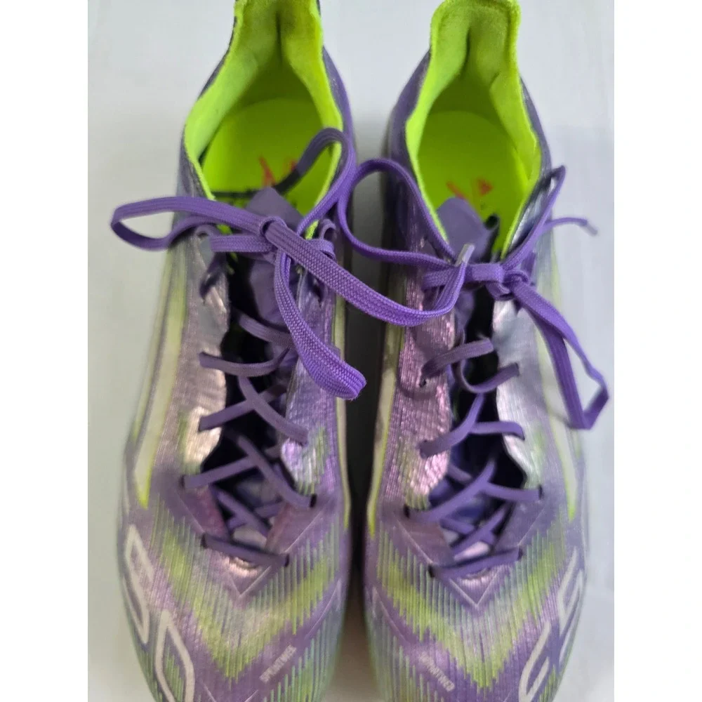 Adidas F50 Elite FG Soccer Cleats Purple Lucid Lemon JH7638 Mens 7 Womens 8